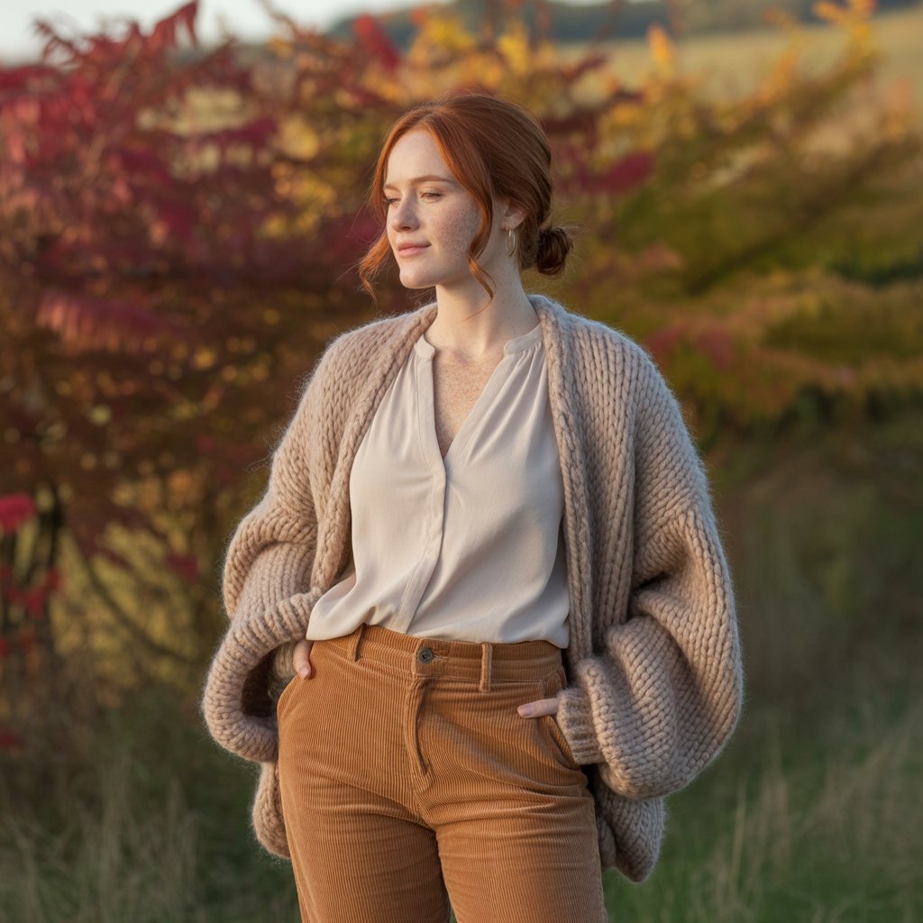 20 Ideas for Aesthetic Fall Outfits to Stay Cozy and Stylish 9 Corduroy Pants