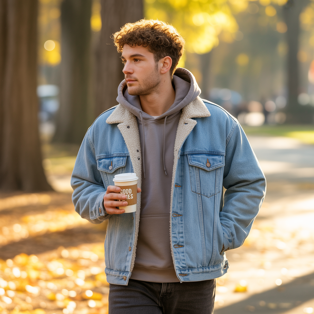 20 Ideas for Aesthetic Fall Outfits to Stay Cozy and Stylish 11 Denim Jackets with Sherpa Lining