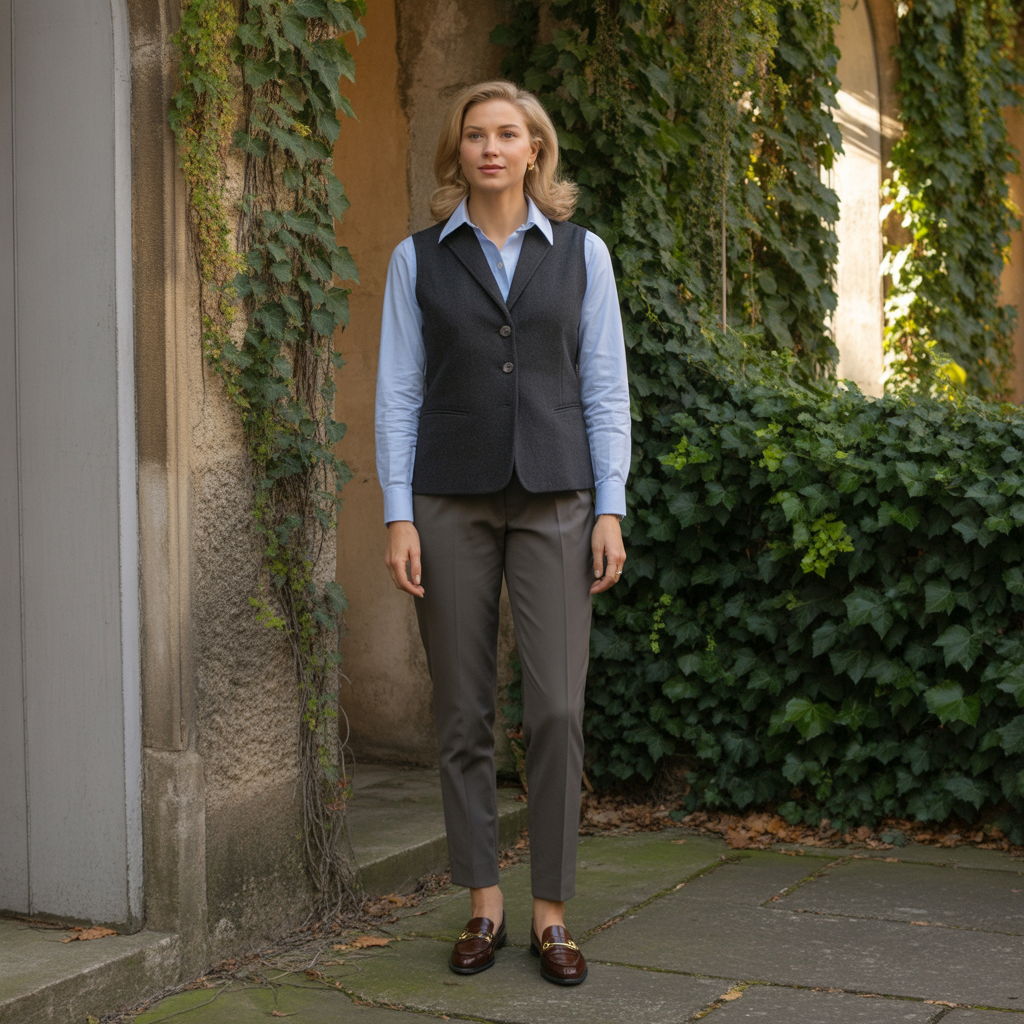 Oxford Shirts with Wool Vests
