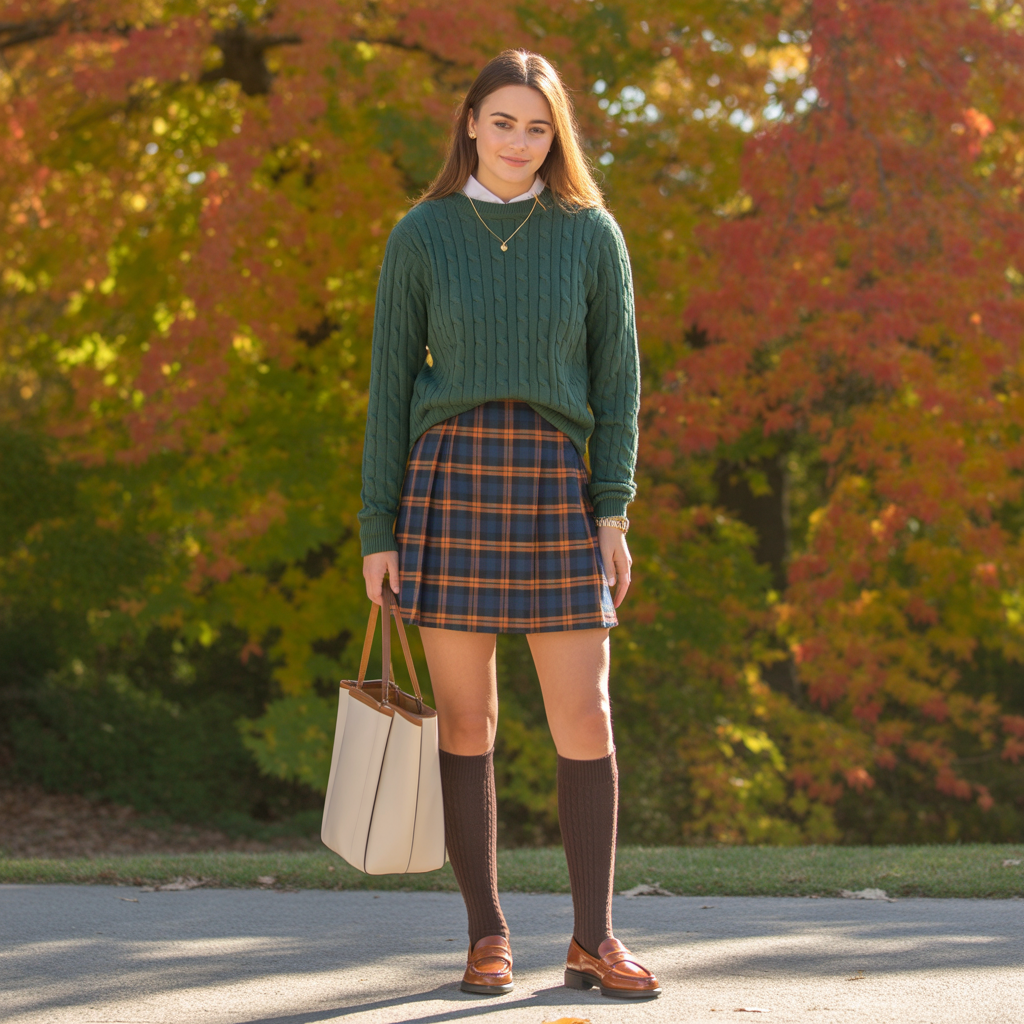 Preppy fall outfits