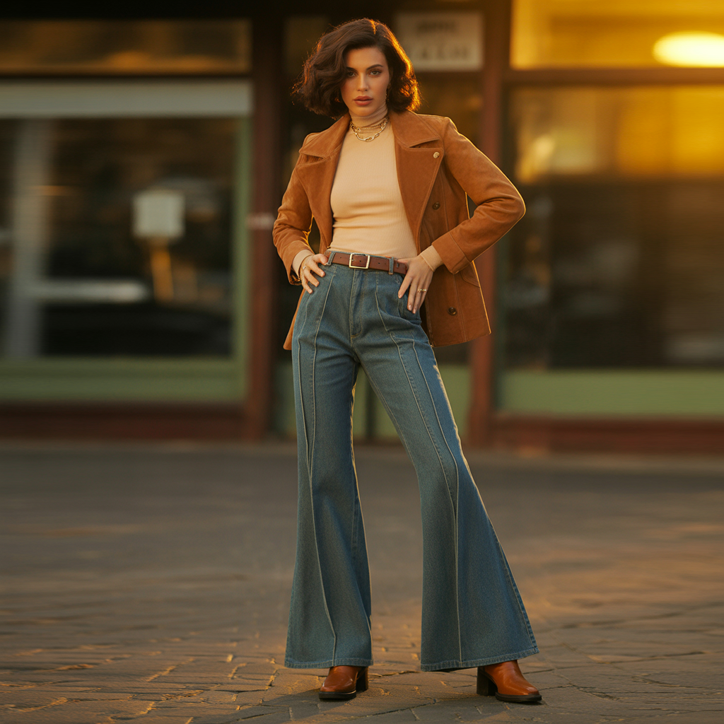 20 Ideas for Cozy and Stylish Trending Fall Outfits to Try Now 20 Suede Jackets with Flared Pants