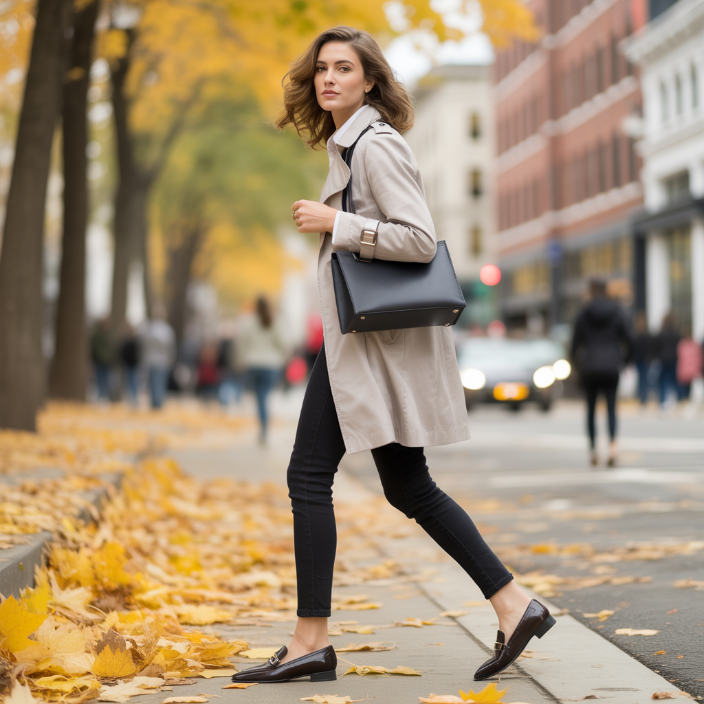 Trench Coats with Skinny Pants