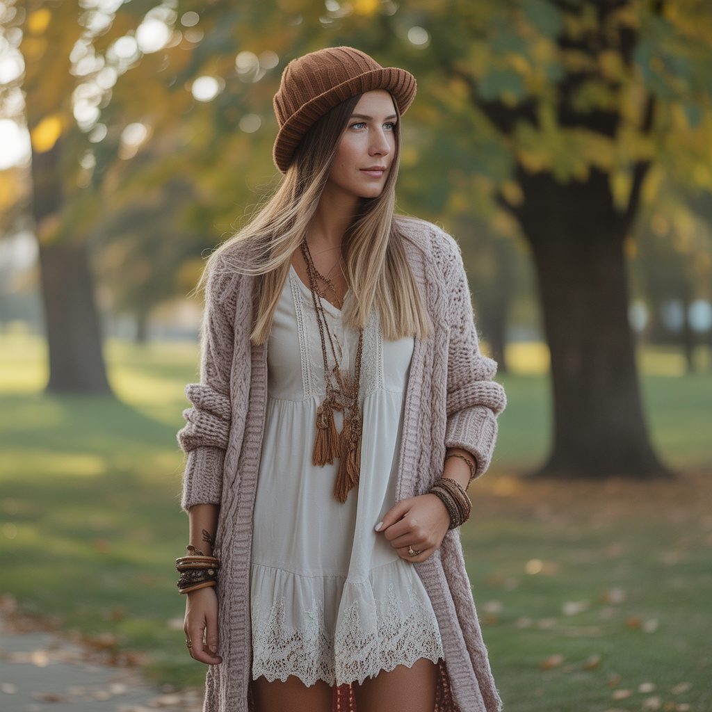 Lace Dresses with Cardigans