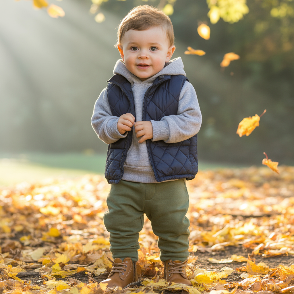 Baby Boy Fall Outfits: 25 Cozy and Stylish Ideas 8 Hoodie and Vest Combination
