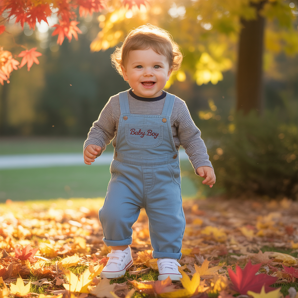 Baby Boy Fall Outfits: 25 Cozy and Stylish Ideas 13 Striped Long-Sleeve Tops with Overalls