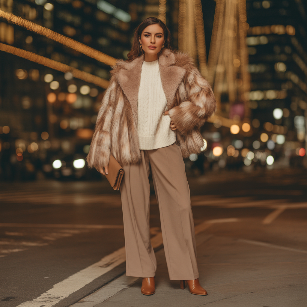 Wide-Leg Pants With Platform Boots