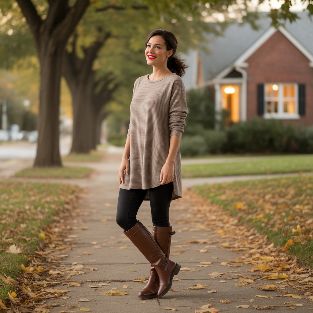 Plaid Skirts and Over-The-Knee Boots