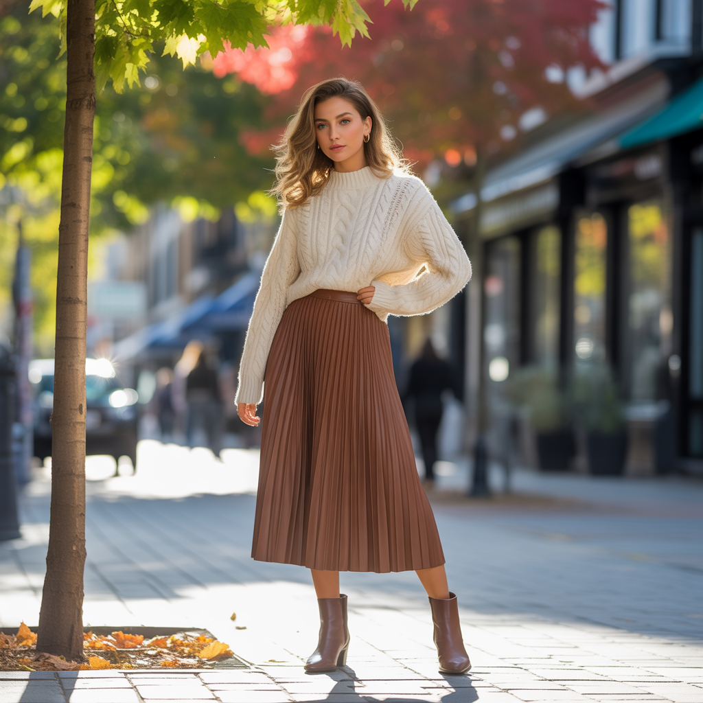 Skirt and Sweater Combo
