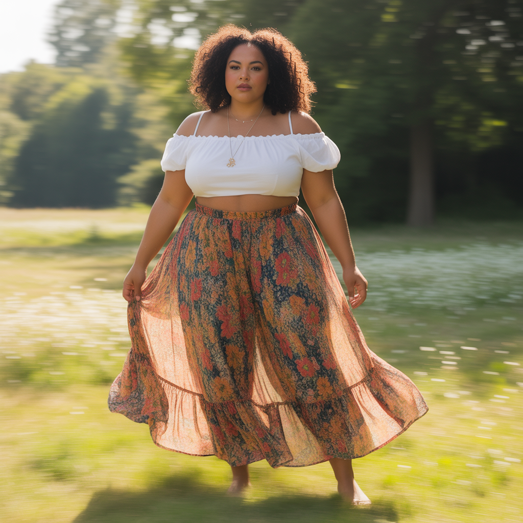 18 Best Plus Size Country Concert Outfit Ideas for Every Season 6 Boho Skirts and Crop Tops