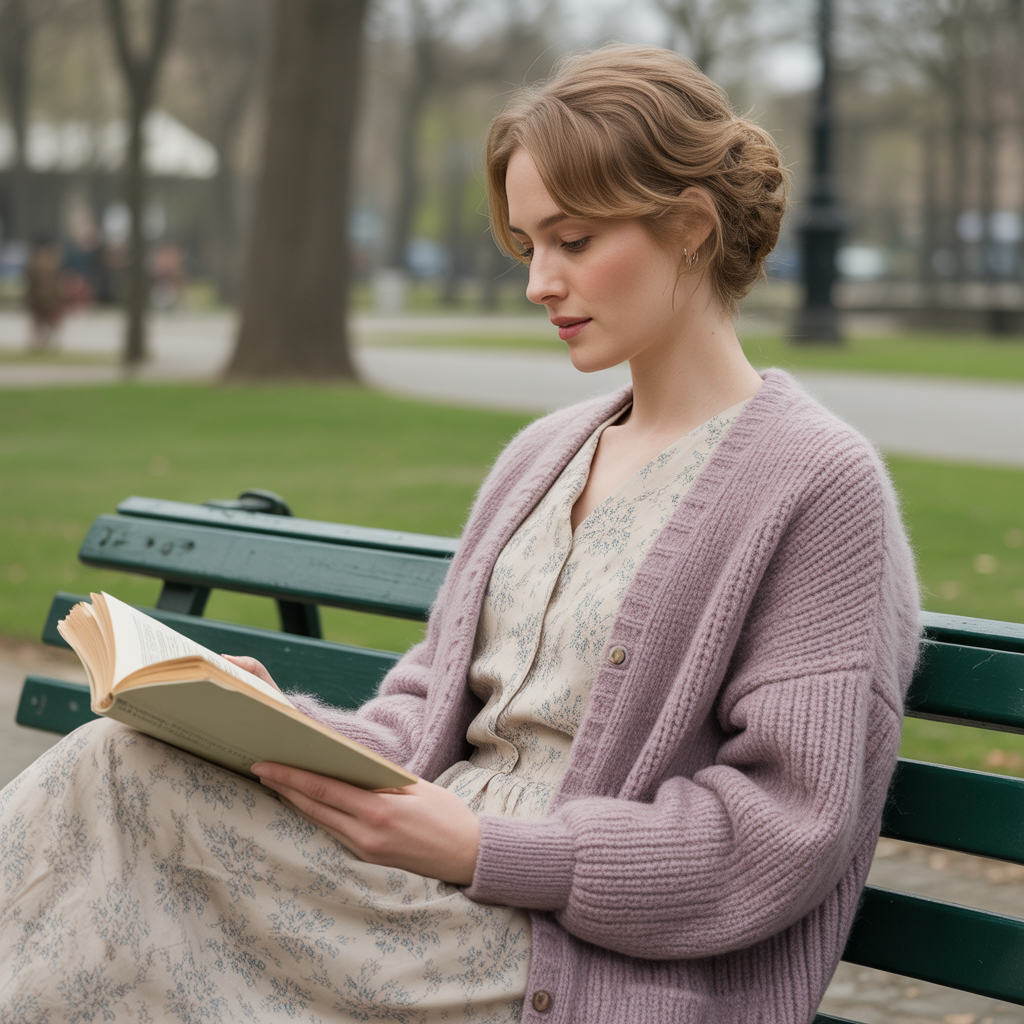 Cardigan over a Dress