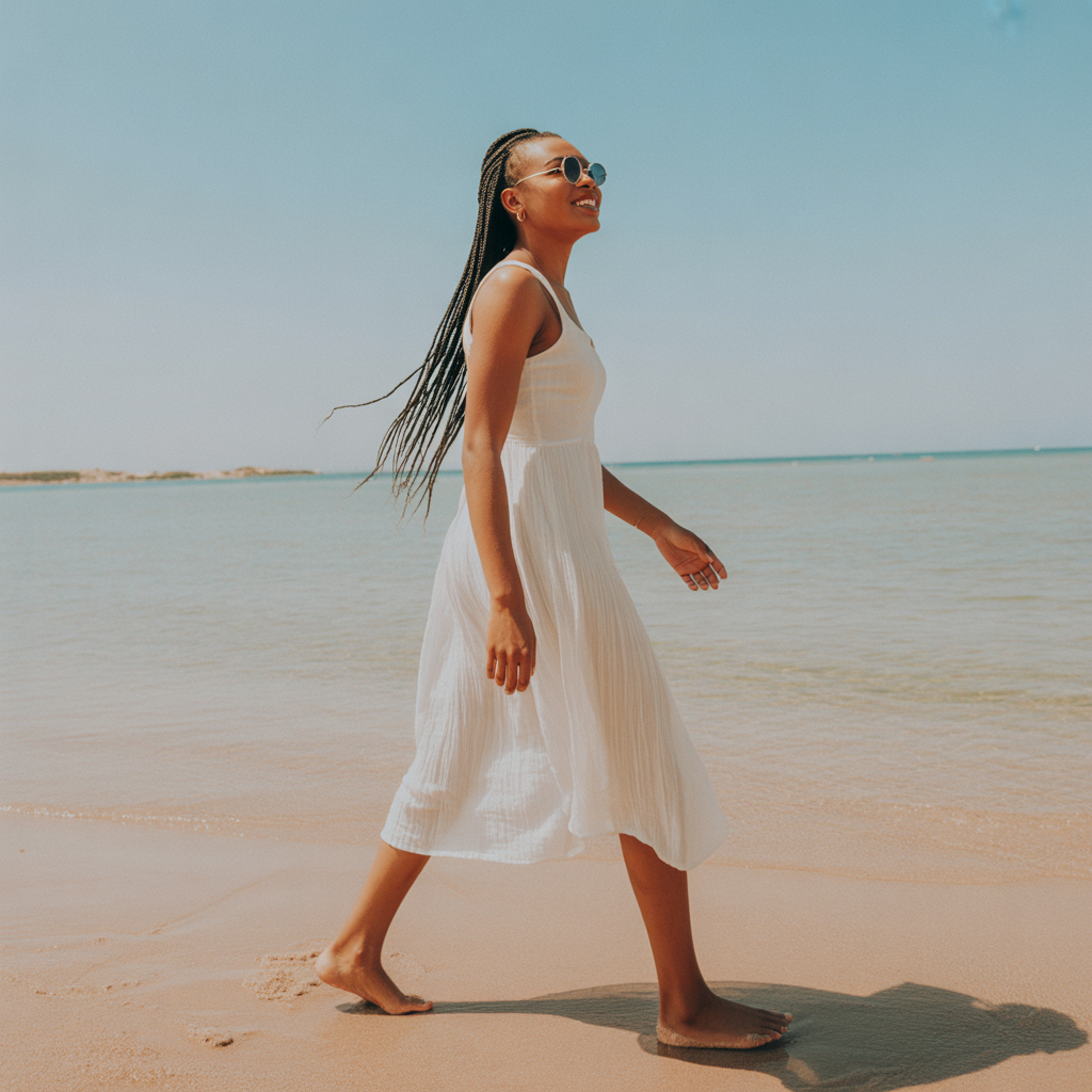 15 Trendy Swimwear Outfit Ideas to Rock This Summer 1 Casual Beach Day Look