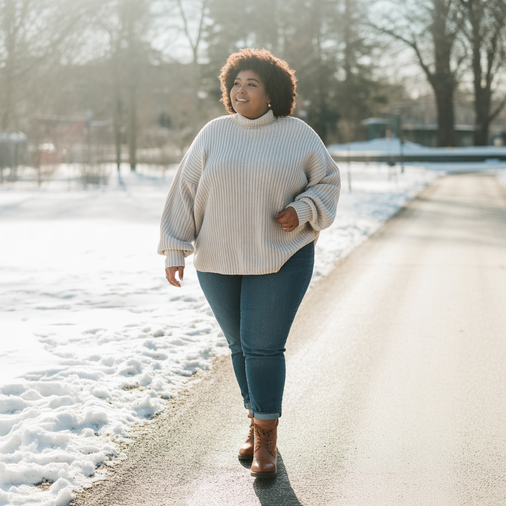 18 Best Plus Size Lingerie Outfit Ideas to Flatter Every Curve 15 Cozy Winter Layers