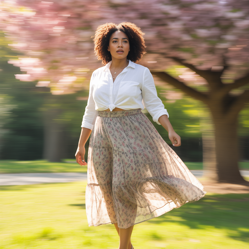 Effortless midi skirts