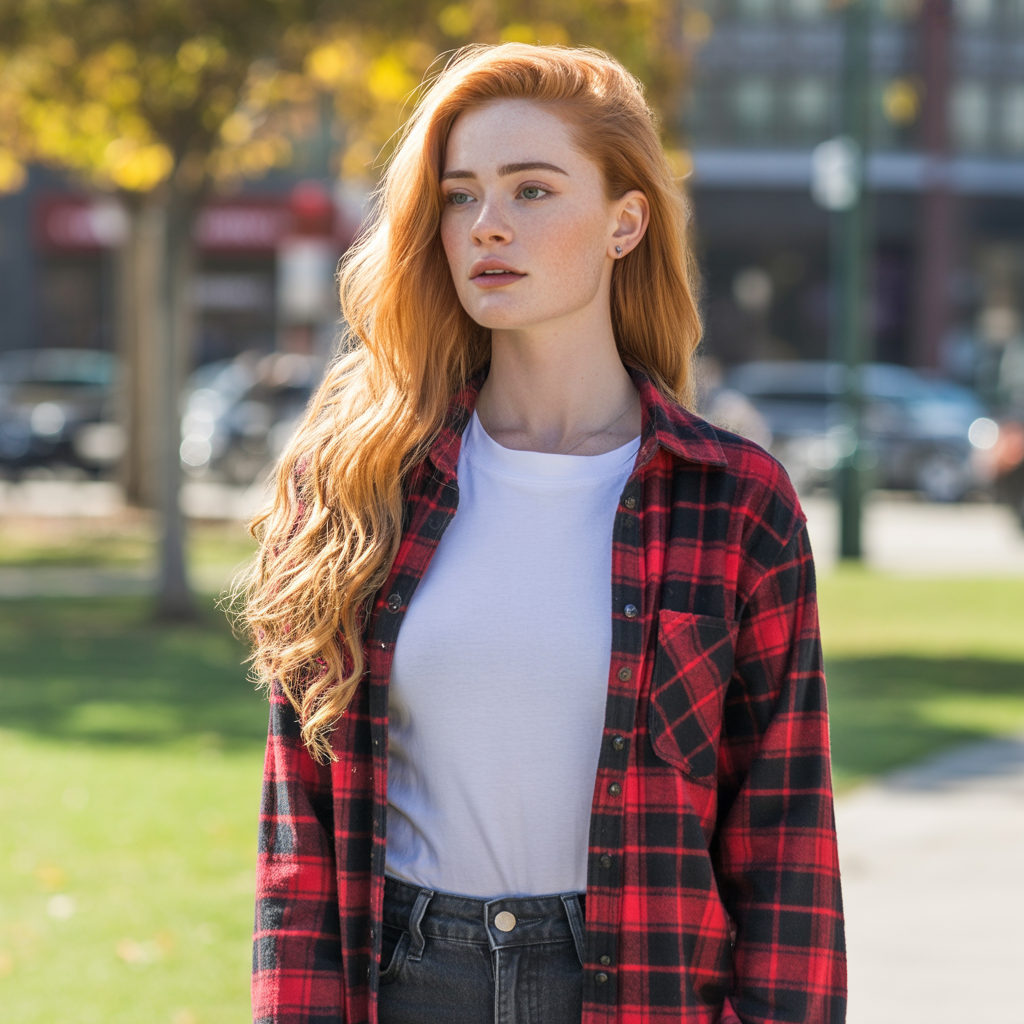 Flannel Shirt with Jeans