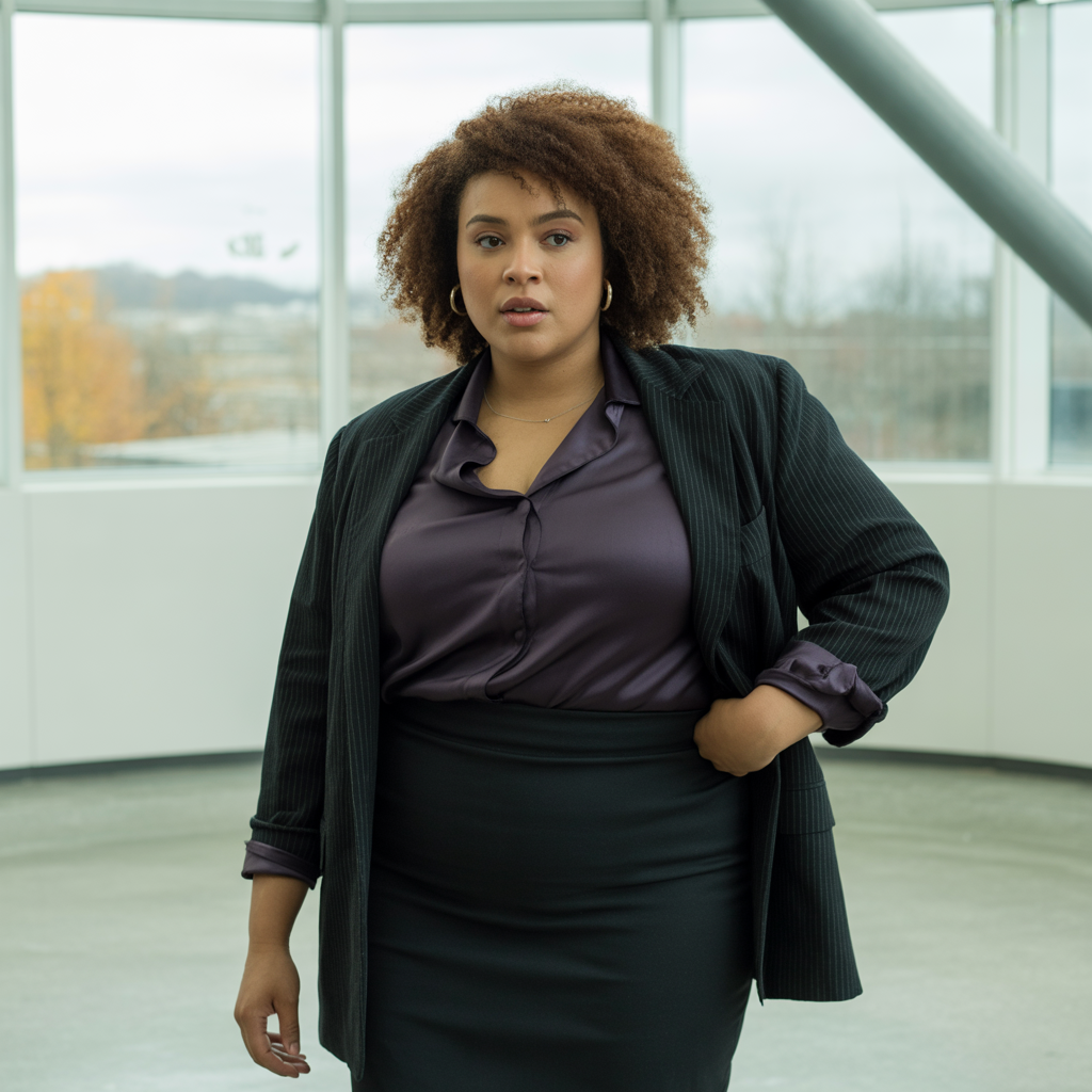 15 Best Plus Size Goth Outfit Ideas to Rock Your Dark Style 11 Goth Business Casual