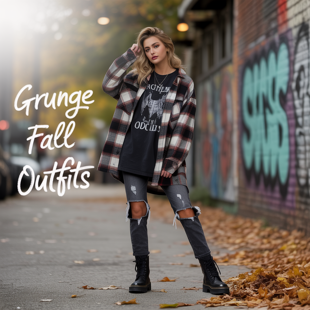 Grunge fall outfits