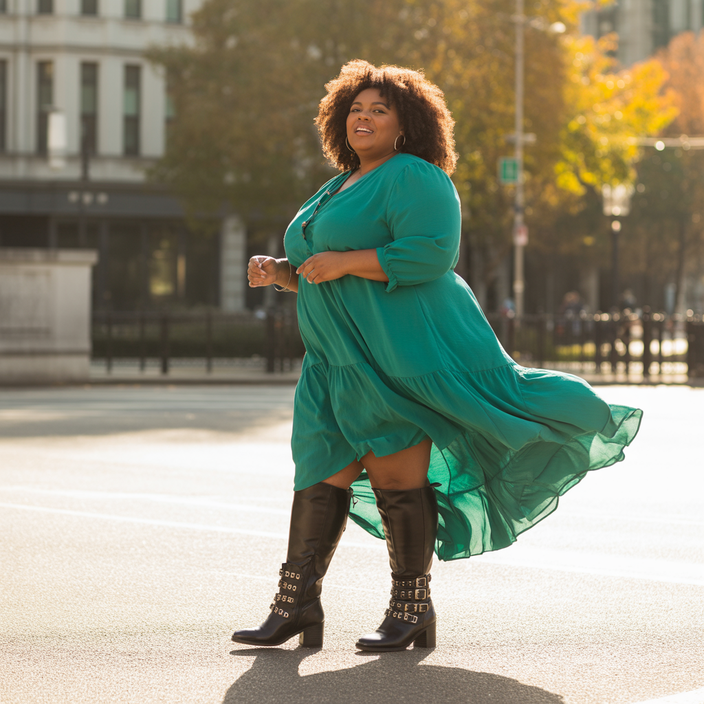 18 Best Plus Size Country Concert Outfit Ideas for Every Season 15 High-Low Dresses with Statement Boots
