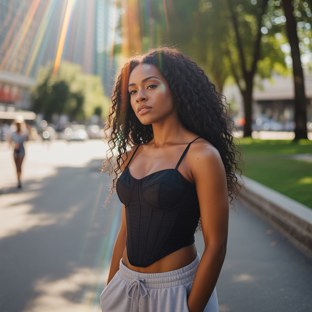 15 Best Baddie Outfit Ideas Casual and Stylish for Everyday Wear 9 Joggers With a Corset Top