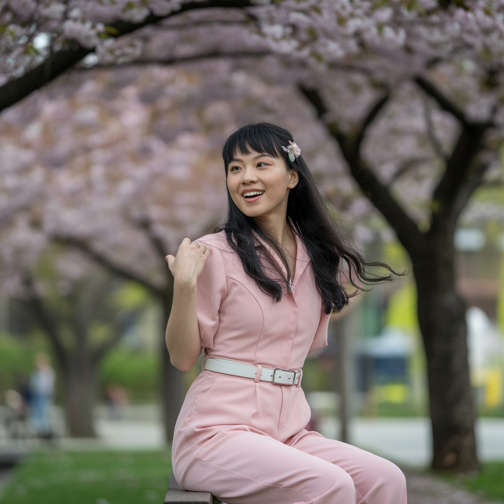 Jumpsuit with a Belt