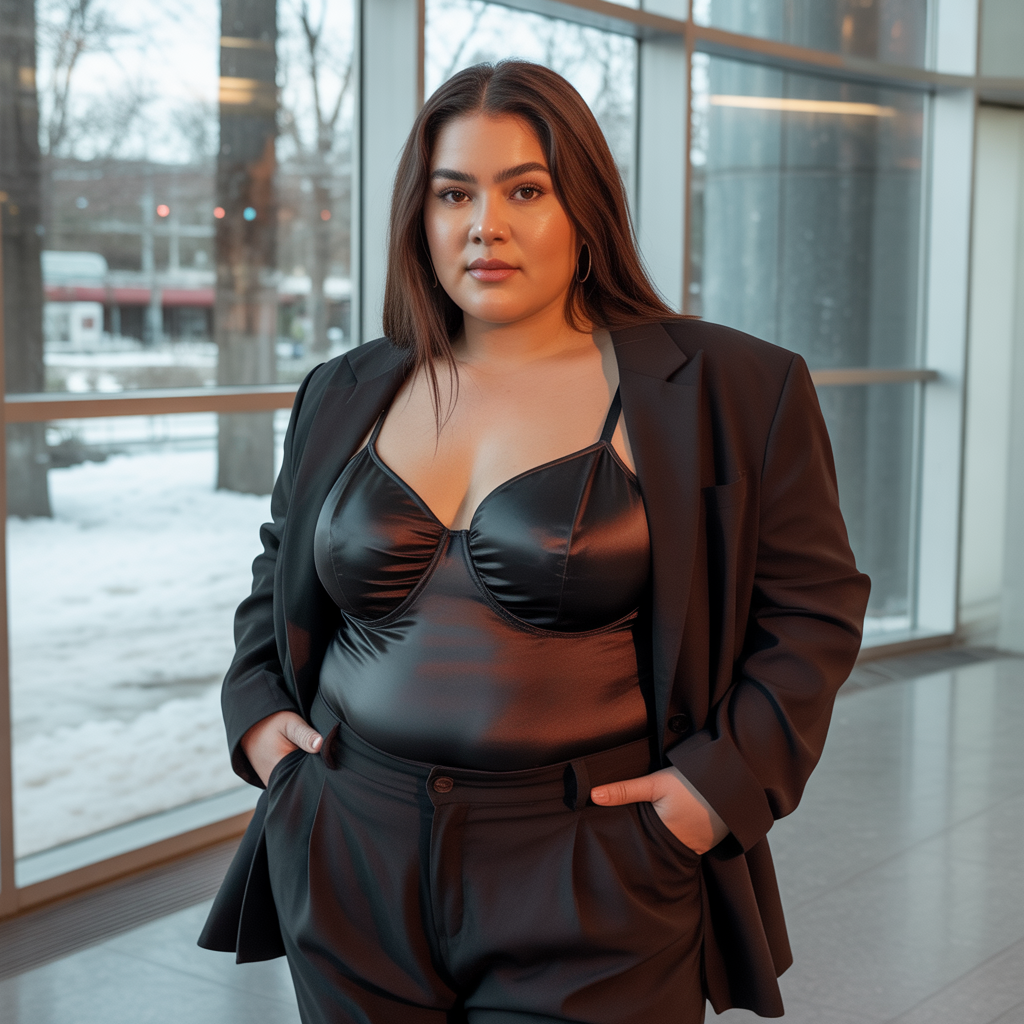 18 Best Plus Size Lingerie Outfit Ideas to Flatter Every Curve 12 Lingerie as Layering Piece