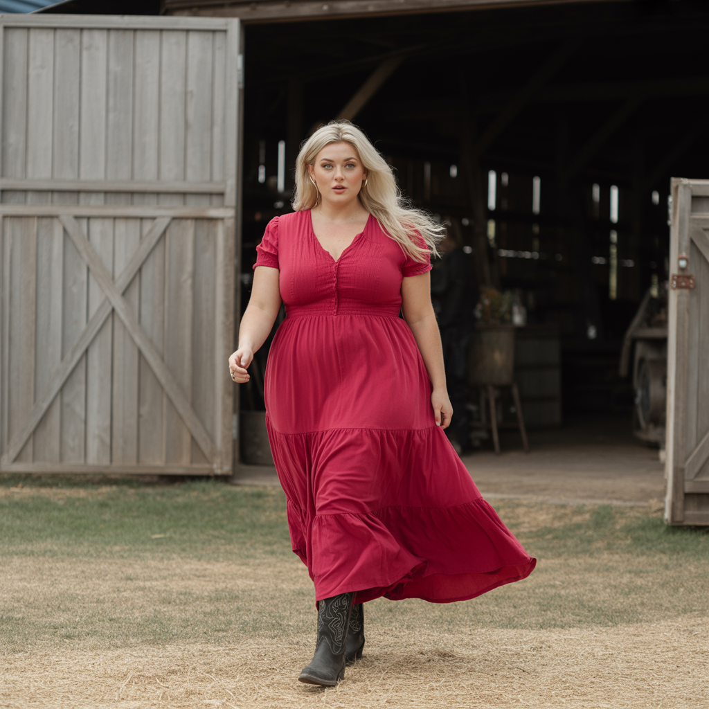18 Best Plus Size Country Concert Outfit Ideas for Every Season 4 Maxi Dresses with Cowboy Boots