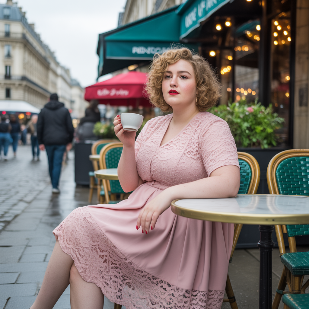 15 Best Plus Size Goth Outfit Ideas to Rock Your Dark Style 5 Romantic Lace Dress