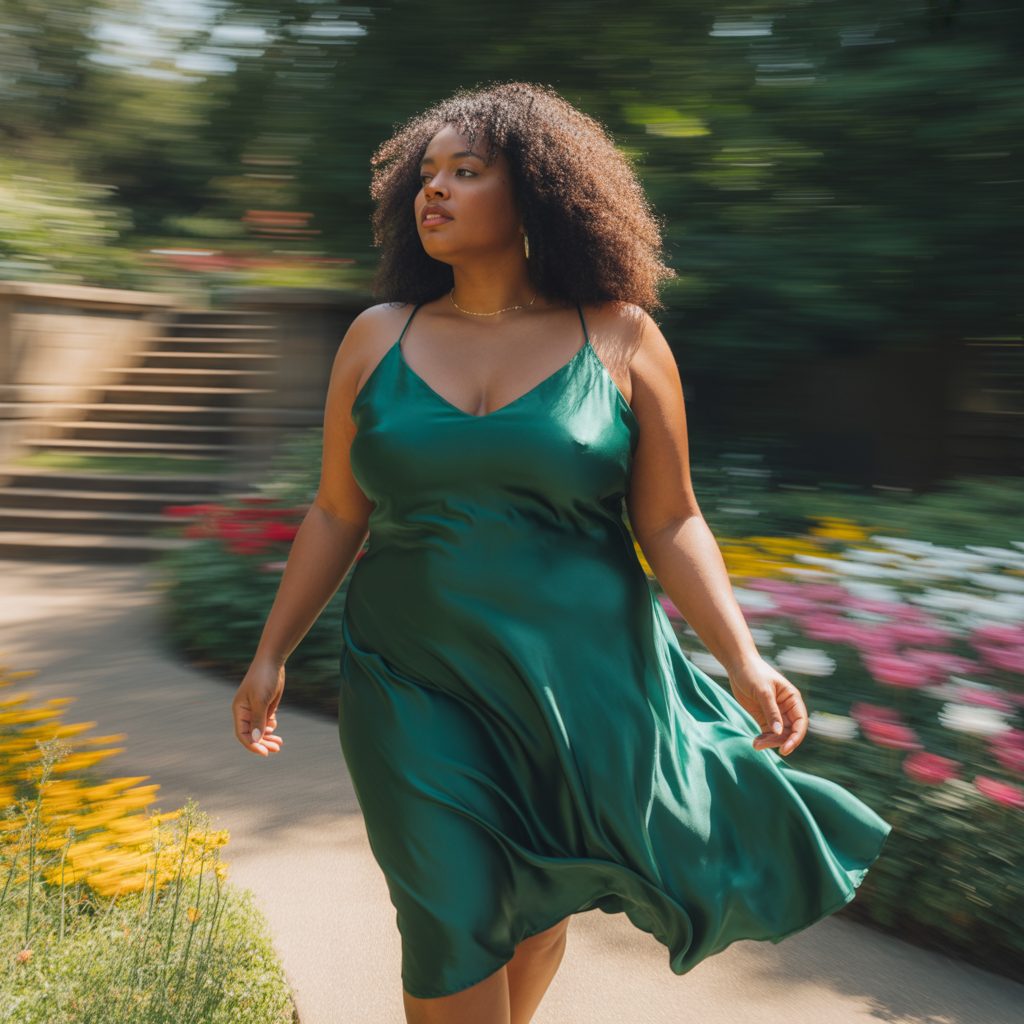 18 Best Plus Size Lingerie Outfit Ideas to Flatter Every Curve 5 Satin Slip Dress