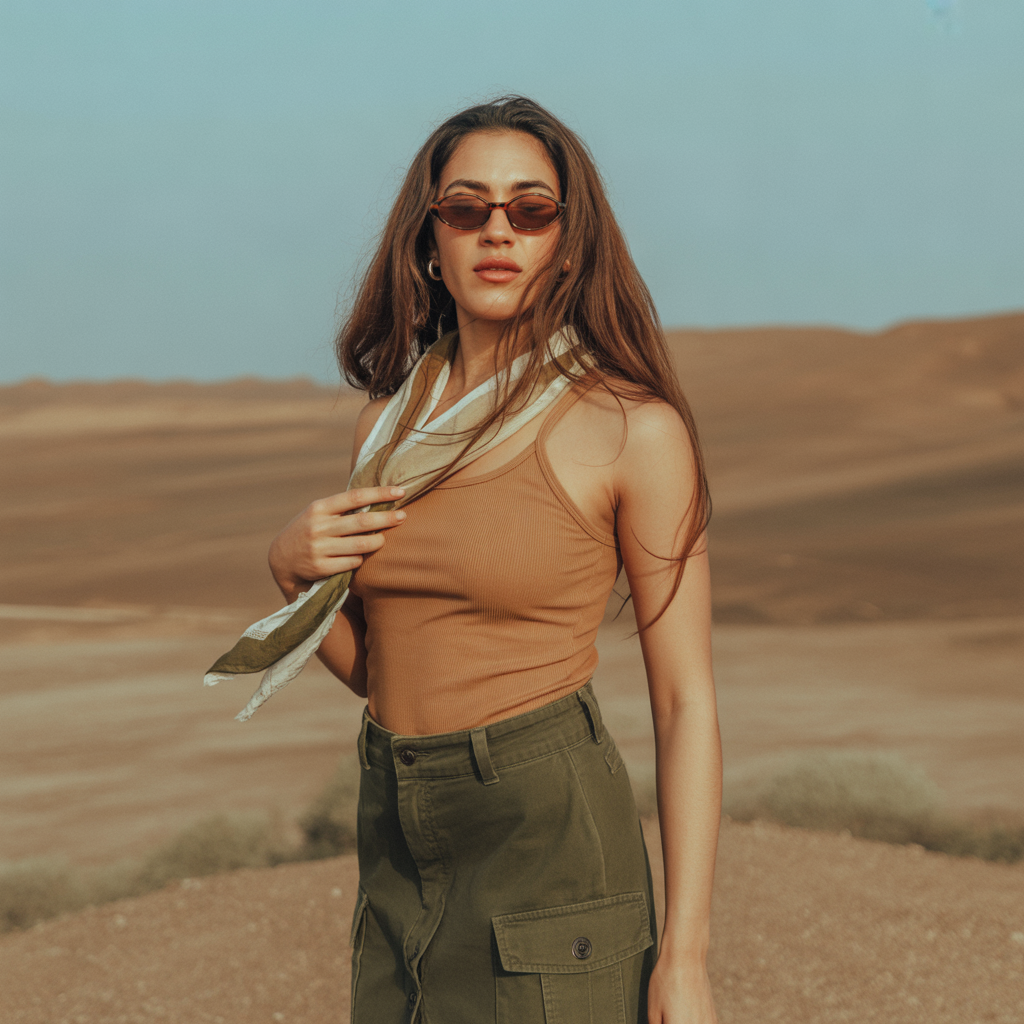 15 Best Baddie Outfit Ideas Casual and Stylish for Everyday Wear 14 Tank Top With Cargo Skirt