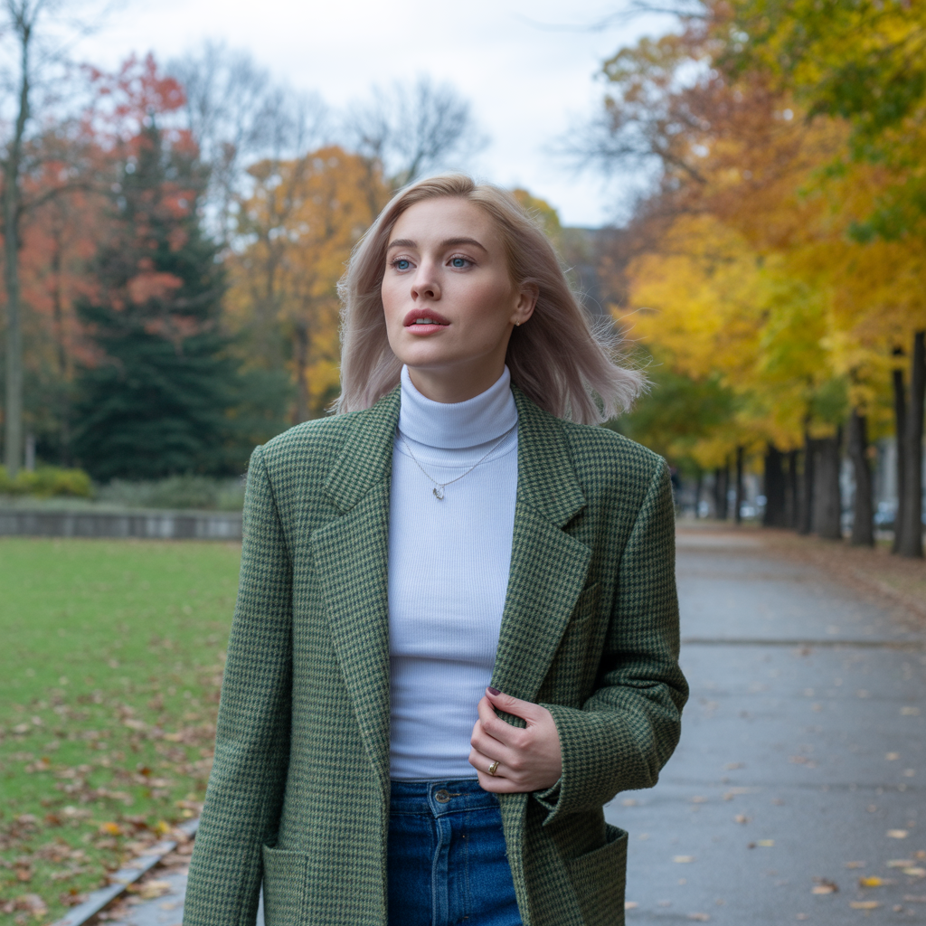 Turtleneck with Blazer