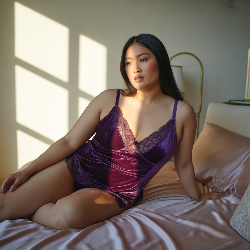 18 Best Plus Size Lingerie Outfit Ideas to Flatter Every Curve 6 Velvet Lingerie Luxe