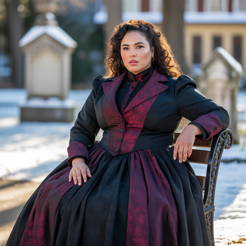 15 Best Plus Size Goth Outfit Ideas to Rock Your Dark Style 14 Victorian Gothic Elegance