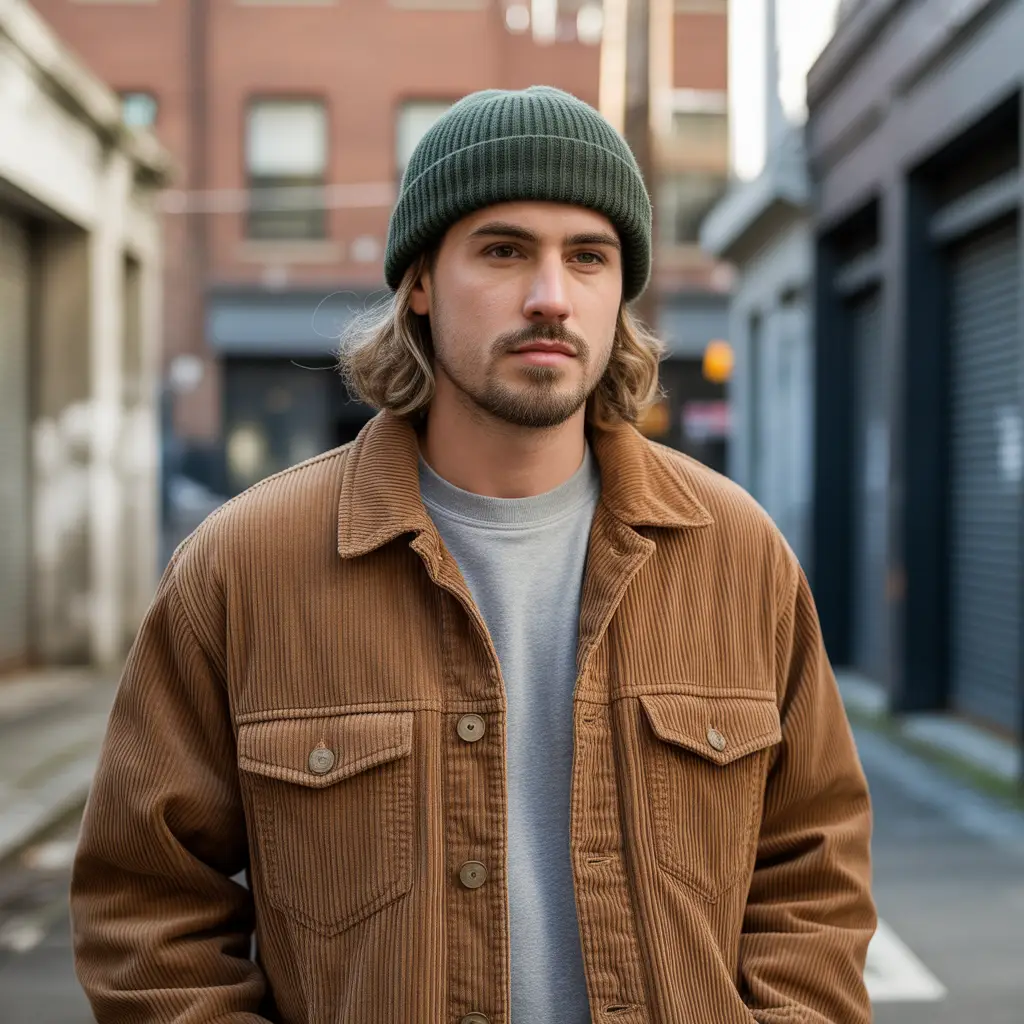 20 Ideas About Comfy Winter Outfits for Effortless Style and Warmth 16 Corduroy Jackets with Beanies