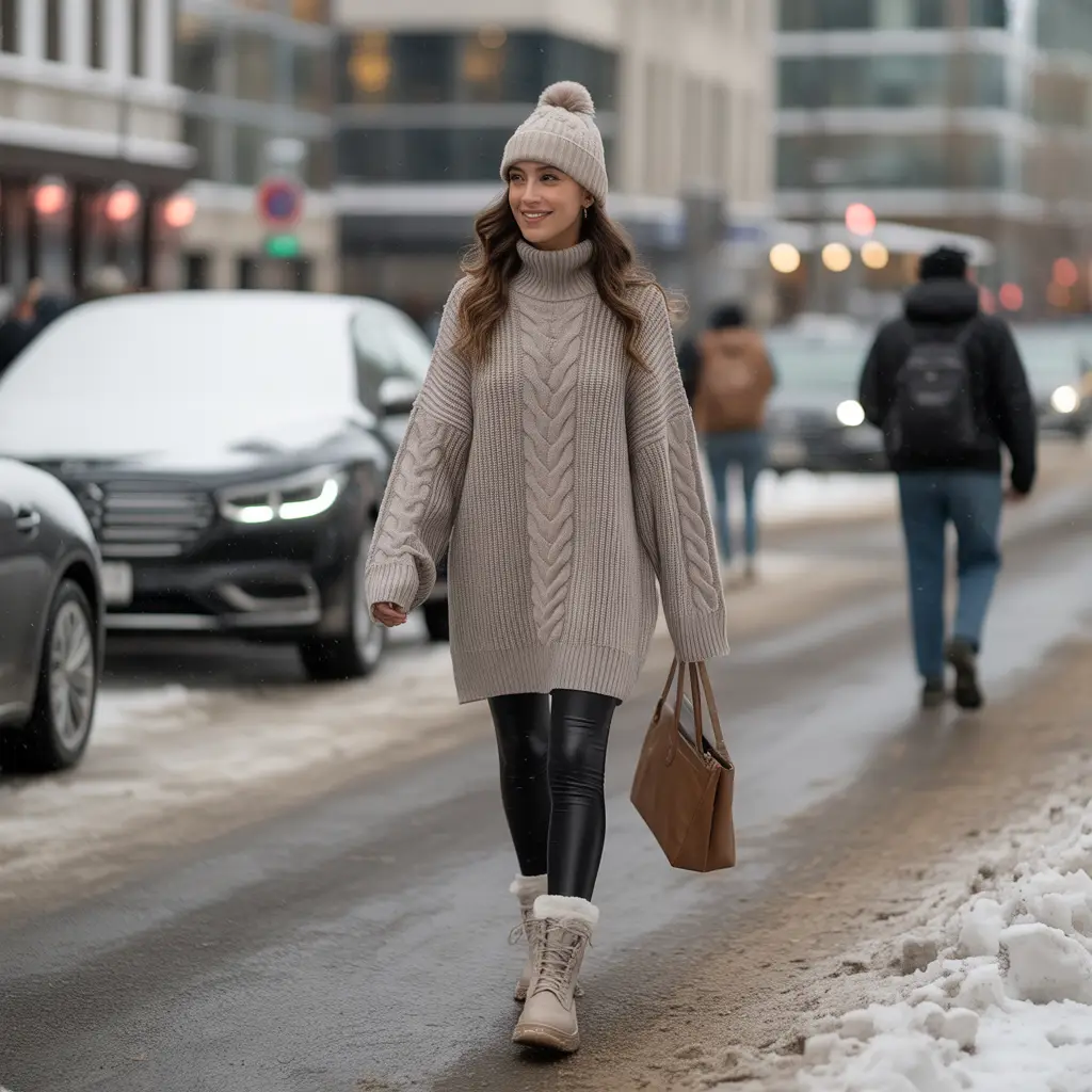 20 Ideas About Comfy Winter Outfits for Effortless Style and Warmth 1 Oversized Sweaters for Everyday Ease