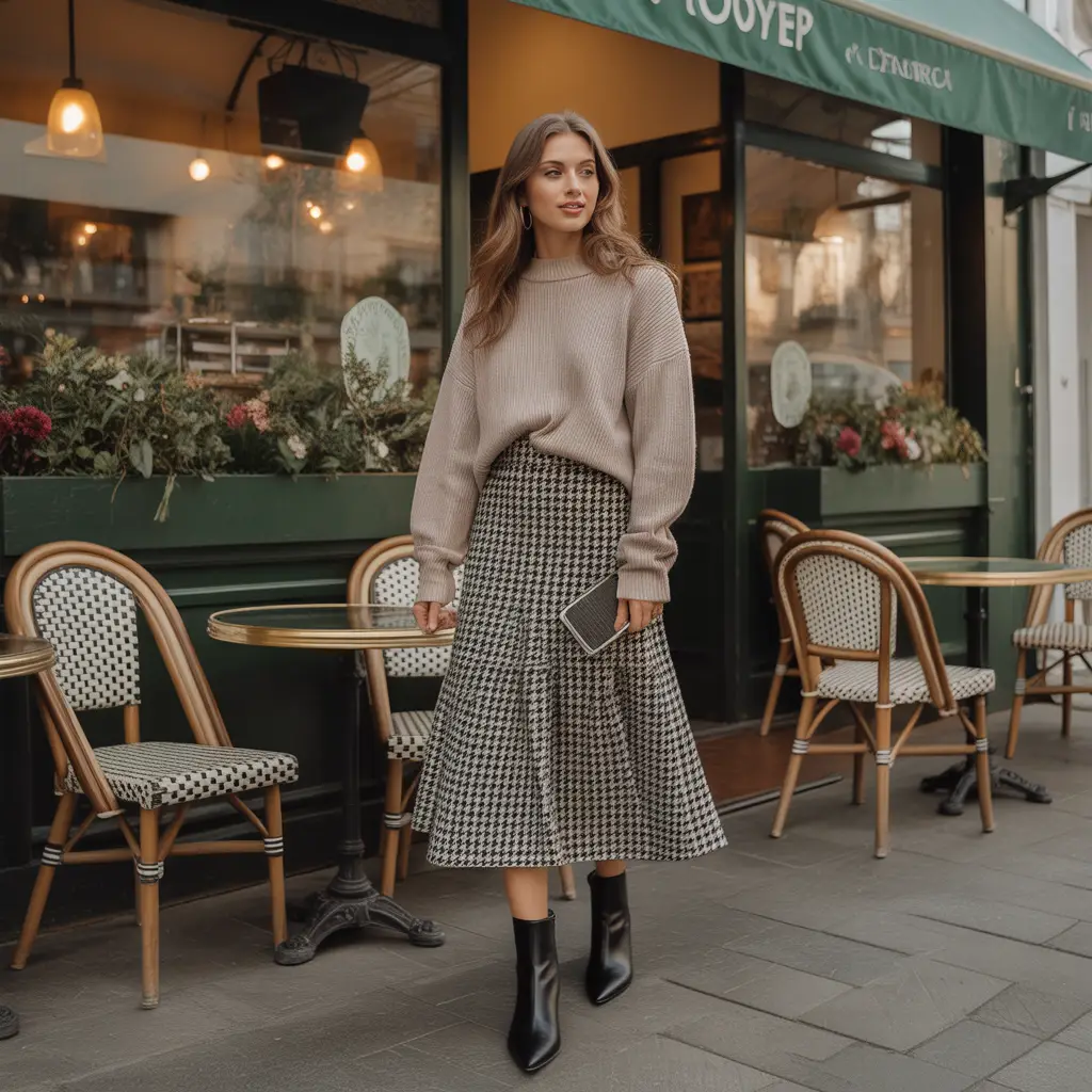18 Ideas About Aesthetic Fall Outfits to Elevate Your Autumn Style 10 Midi Skirts with Ankle Boots