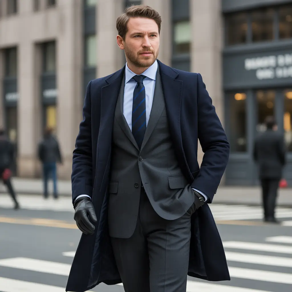 16 Ideas About Chic Winter Outfits to Stay Warm in Style 7 Tailored Suit with Overcoat