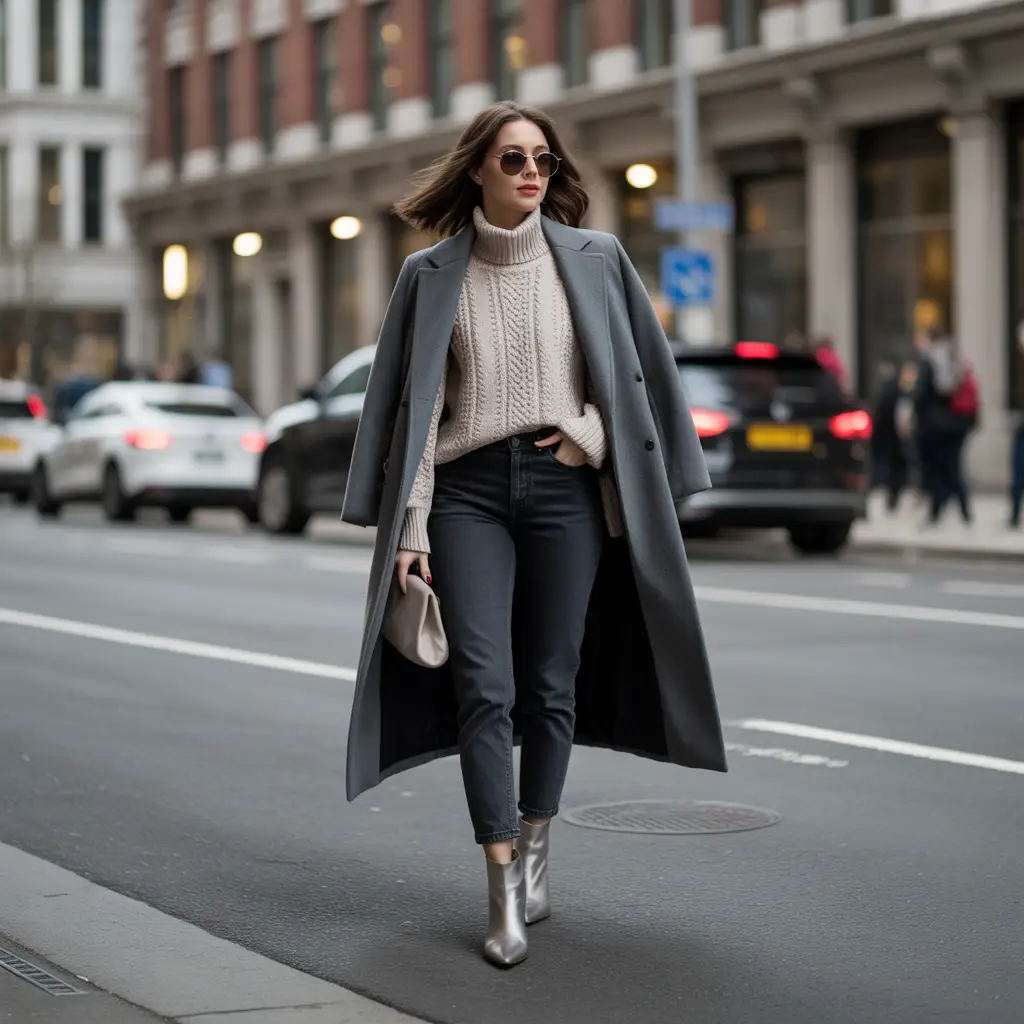 16 Ideas About Chic Winter Outfits to Stay Warm in Style 13 Denim Done Right