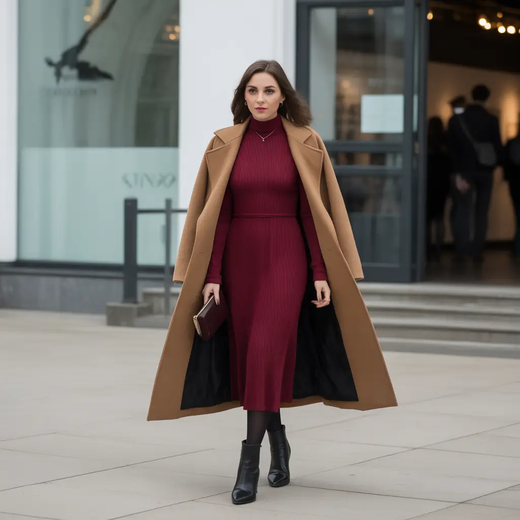 20 Ideas About Classy Winter Outfits to Elevate Your Cold-Weather Style 13 Midi Dresses with Longline Coats