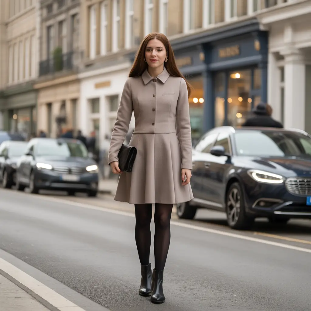 20 Ideas About Comfy Winter Outfits for Effortless Style and Warmth 5 Wool Dresses with Tights