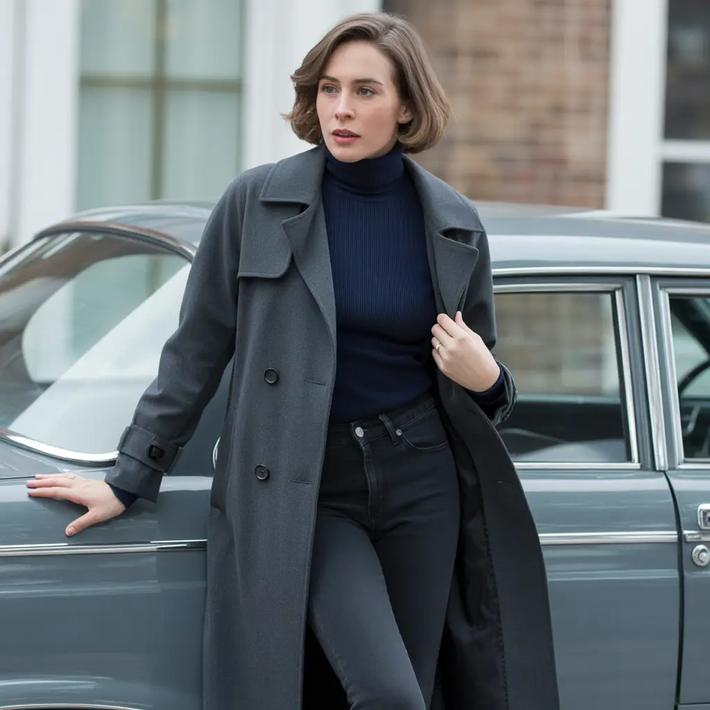 20 Ideas About Classy Winter Outfits to Elevate Your Cold-Weather Style 14 Classic Trench in Winter Fabrics