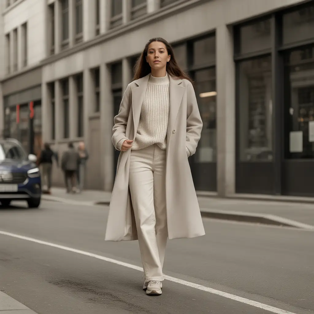 18 Ideas About Aesthetic Fall Outfits to Elevate Your Autumn Style 4 Monochrome Neutrals for Minimal Aesthetic
