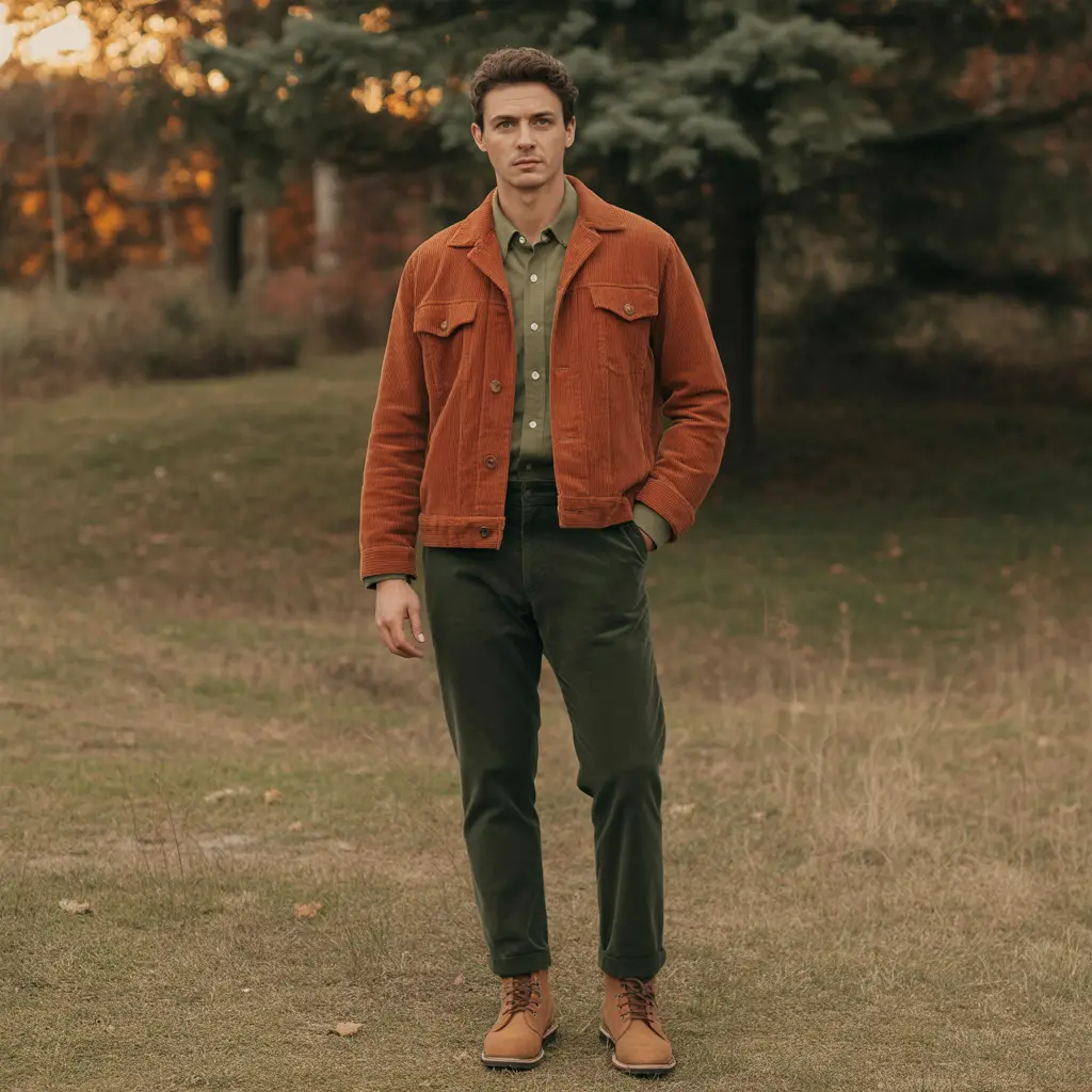 18 Ideas About Aesthetic Fall Outfits to Elevate Your Autumn Style 9 Corduroy Jackets and Earthy Hues