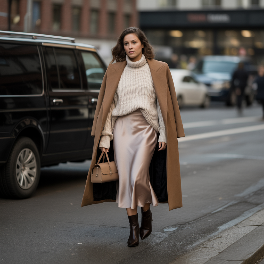 20 Ideas About Classy Winter Outfits for Timeless Cold Weather Style 16 Trench Coat in Winter Fabrics
