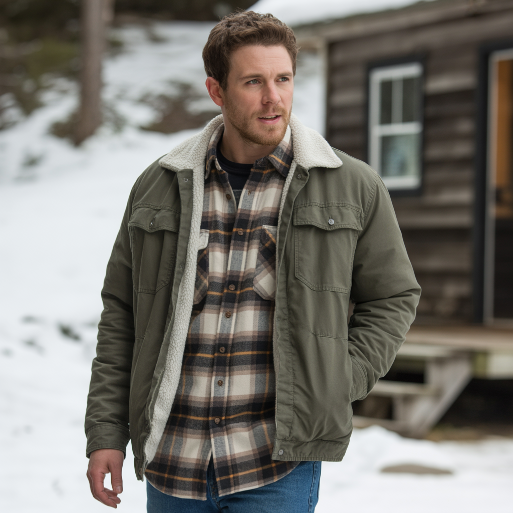 16 Ideas About Cold Weather Winter Outfits for Style and Warmth 12 Flannel and Overshirts