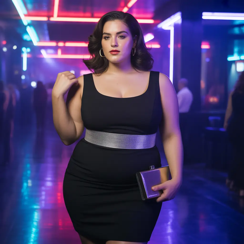 Bodycon Dress with a Statement Belt