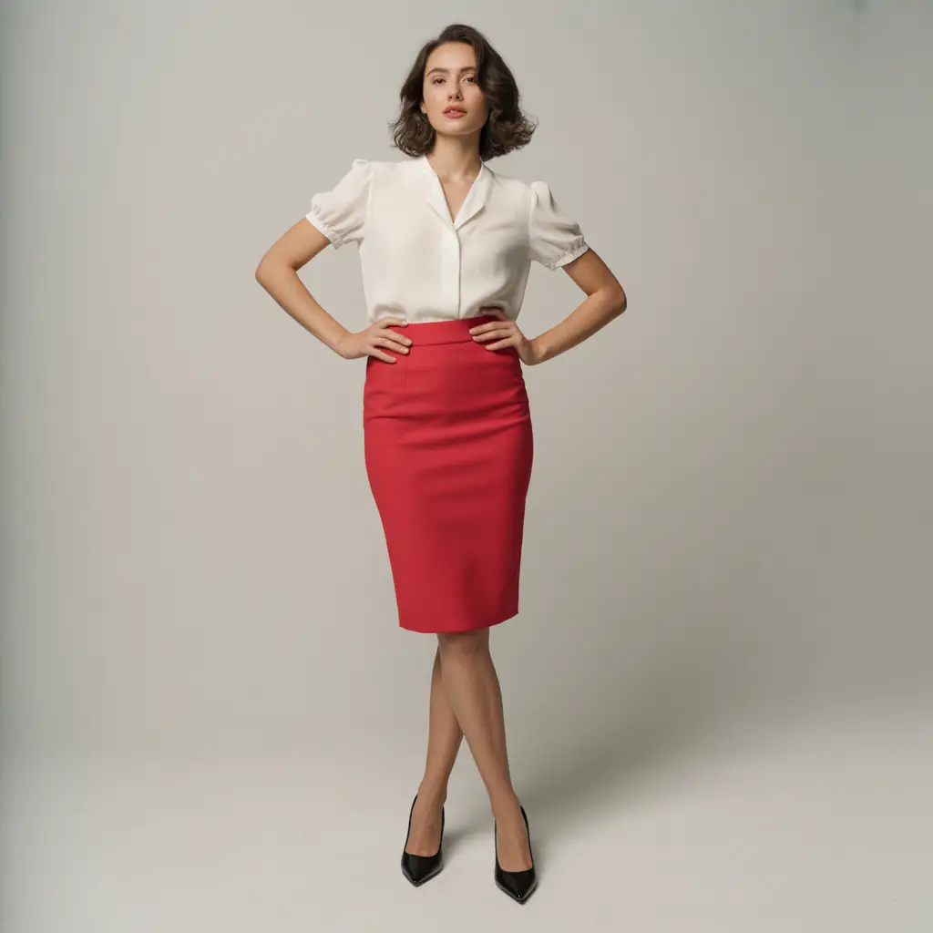 Bold Colored Pencil Skirt Statement