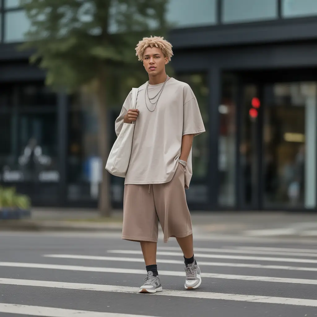 Gender-Neutral Streetwear Ensemble