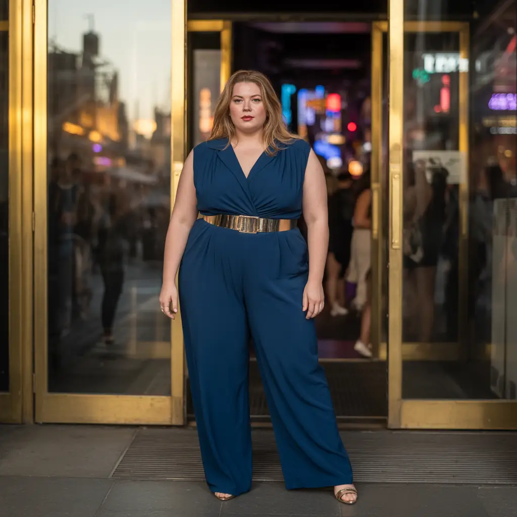 Jumpsuit with a Belted Waist