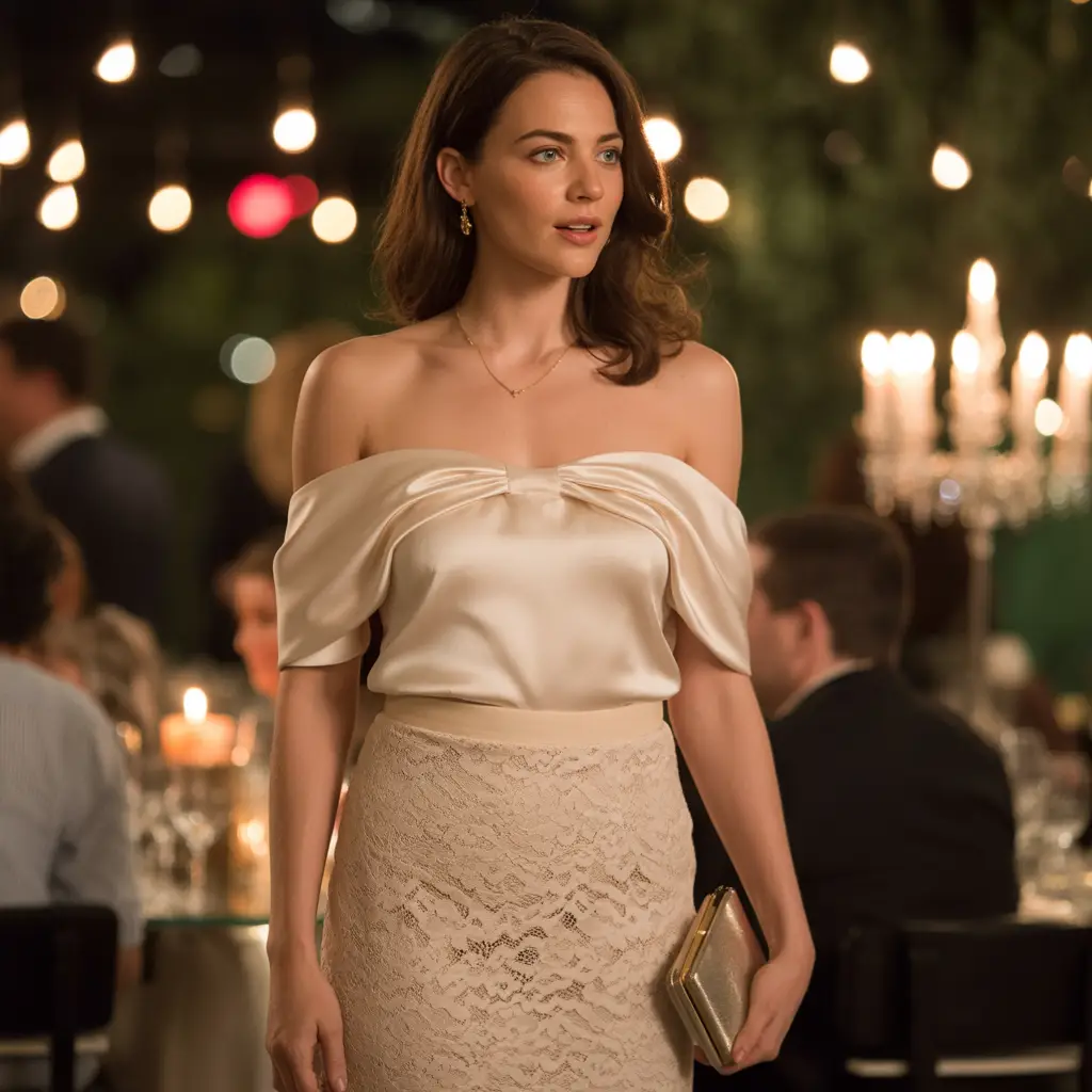 Lace Pencil Skirt Elegance