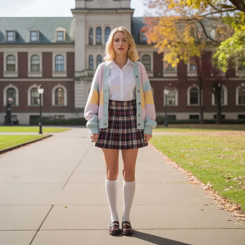 Preppy School-Inspired Look