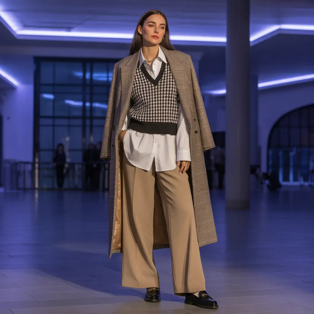 Sweater Vest Layered Look